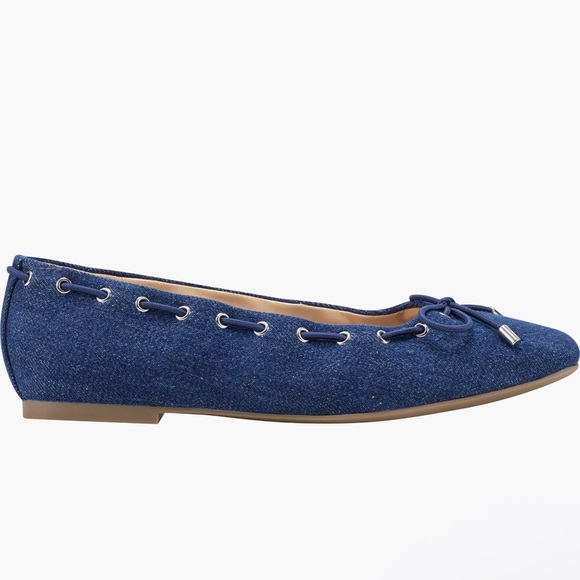Marc Fisher LTD Letizia Flat blue denim ballet flats - Picture 3 of 4